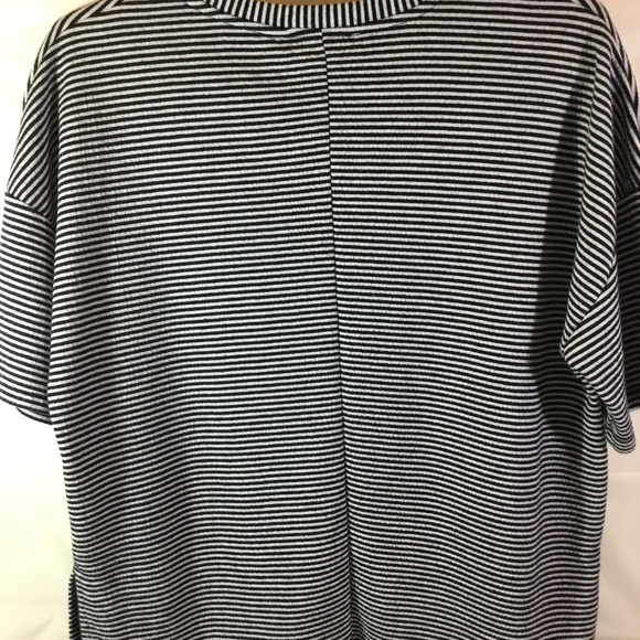 🖤Zara Trafaluc Womens Top Blue White Stripes - Picture 4 of 4